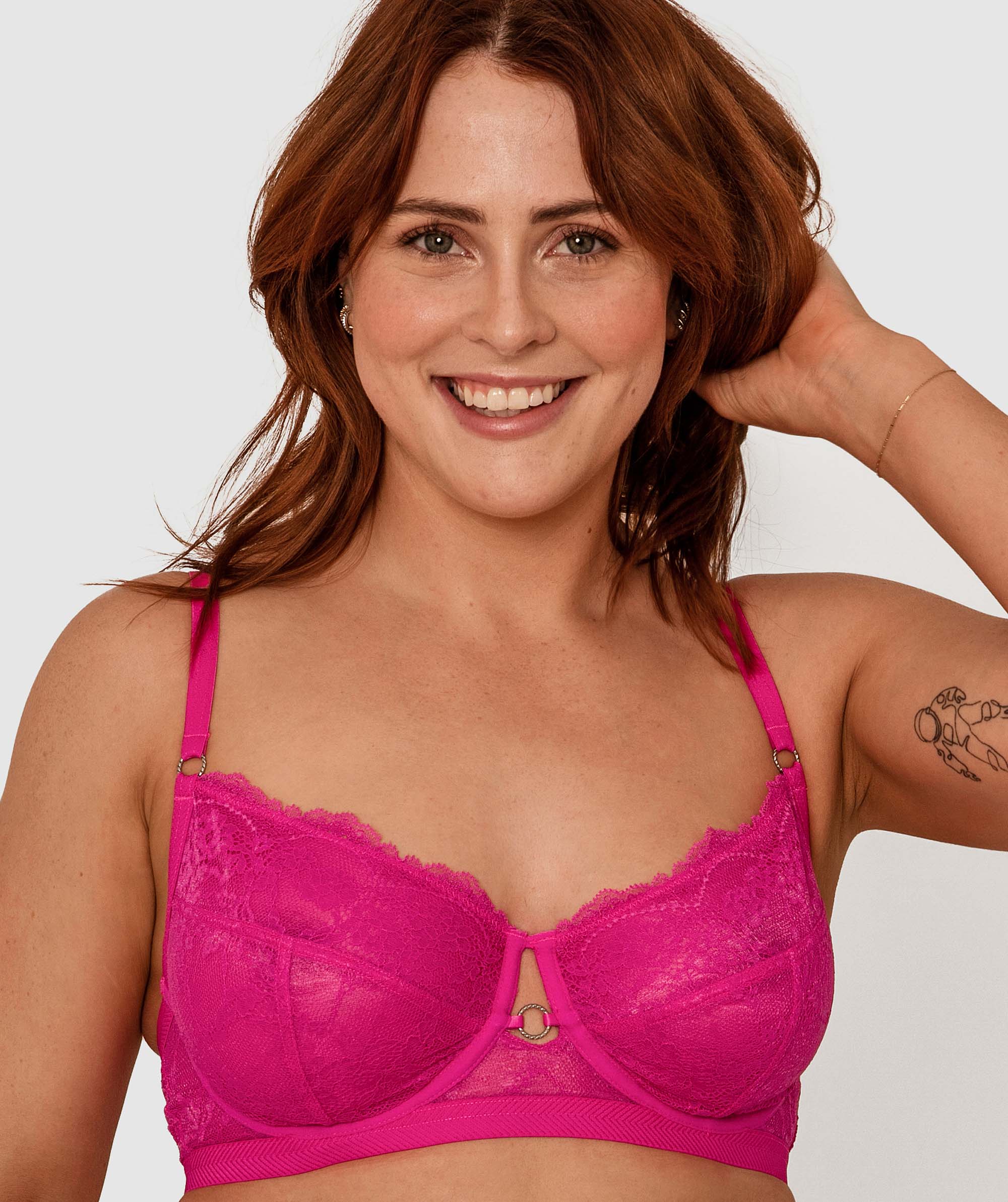 Millie Full Cup Underwire Bra - Fuchsia Pink