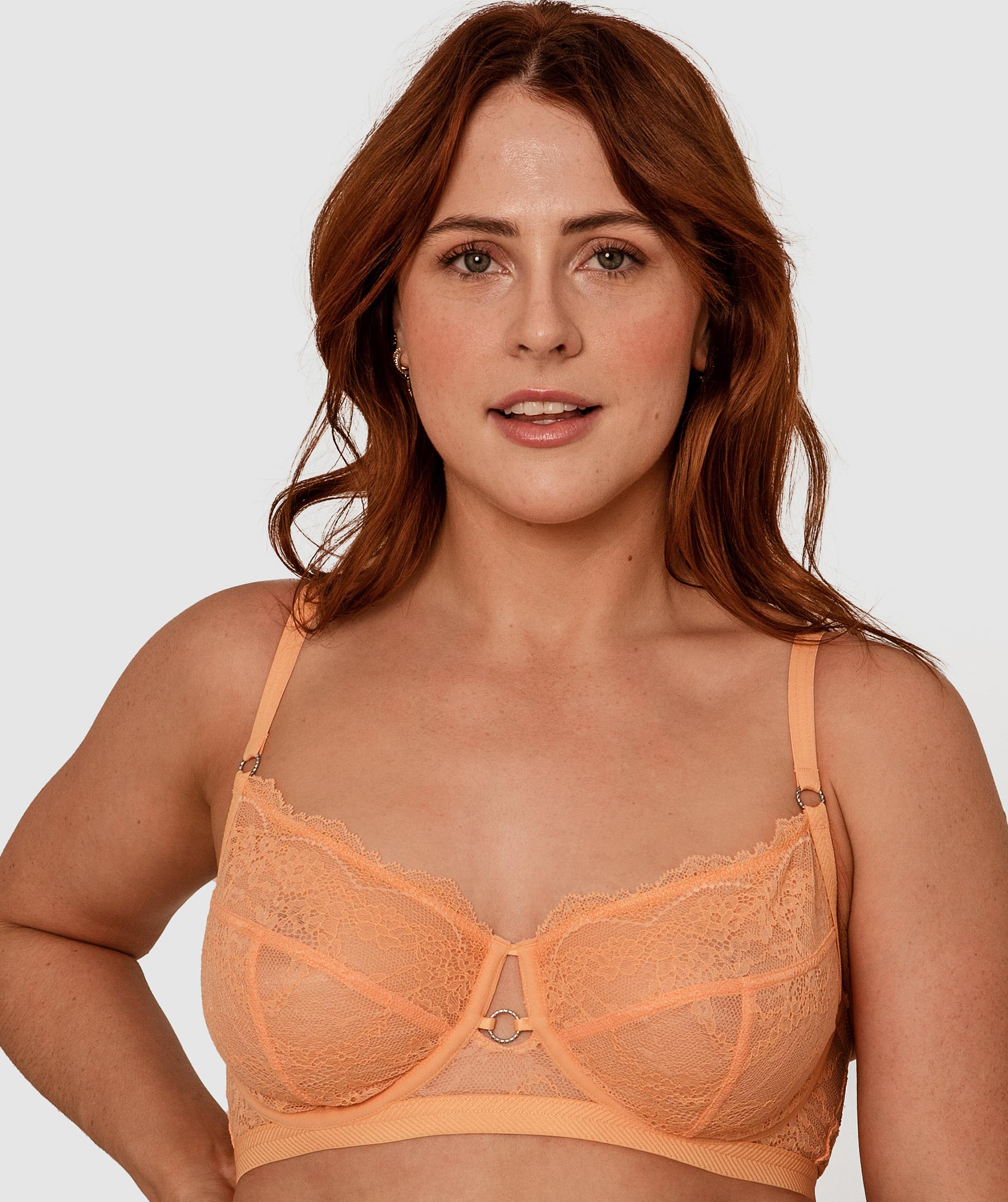 Millie Full Cup Underwire Bra - Light Orange