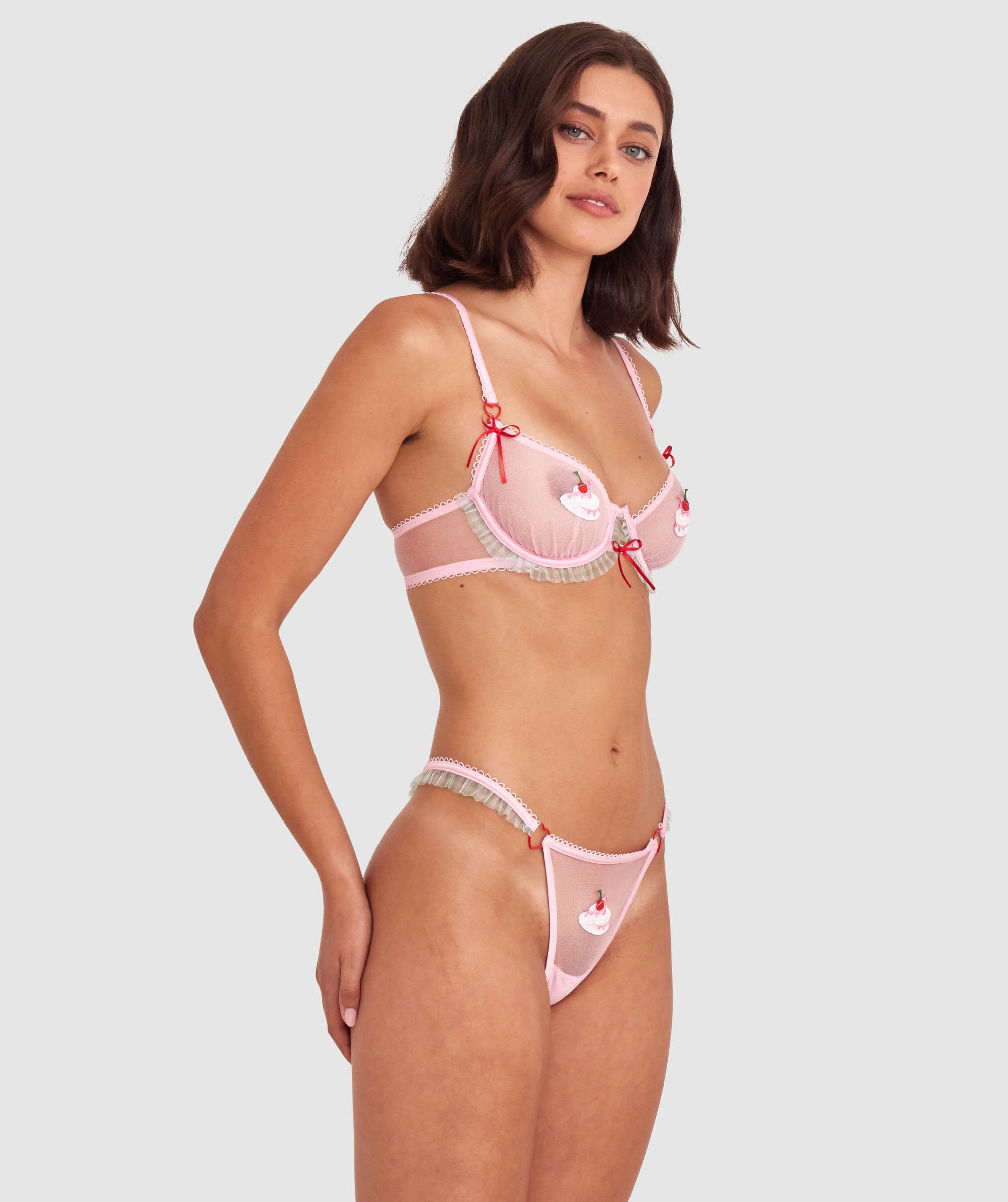 トップス LGB STRING BRA ICEPINK + FORBIDDEN FRUIT Bras N Things Night Games Bottomless Brunch String | 01631301