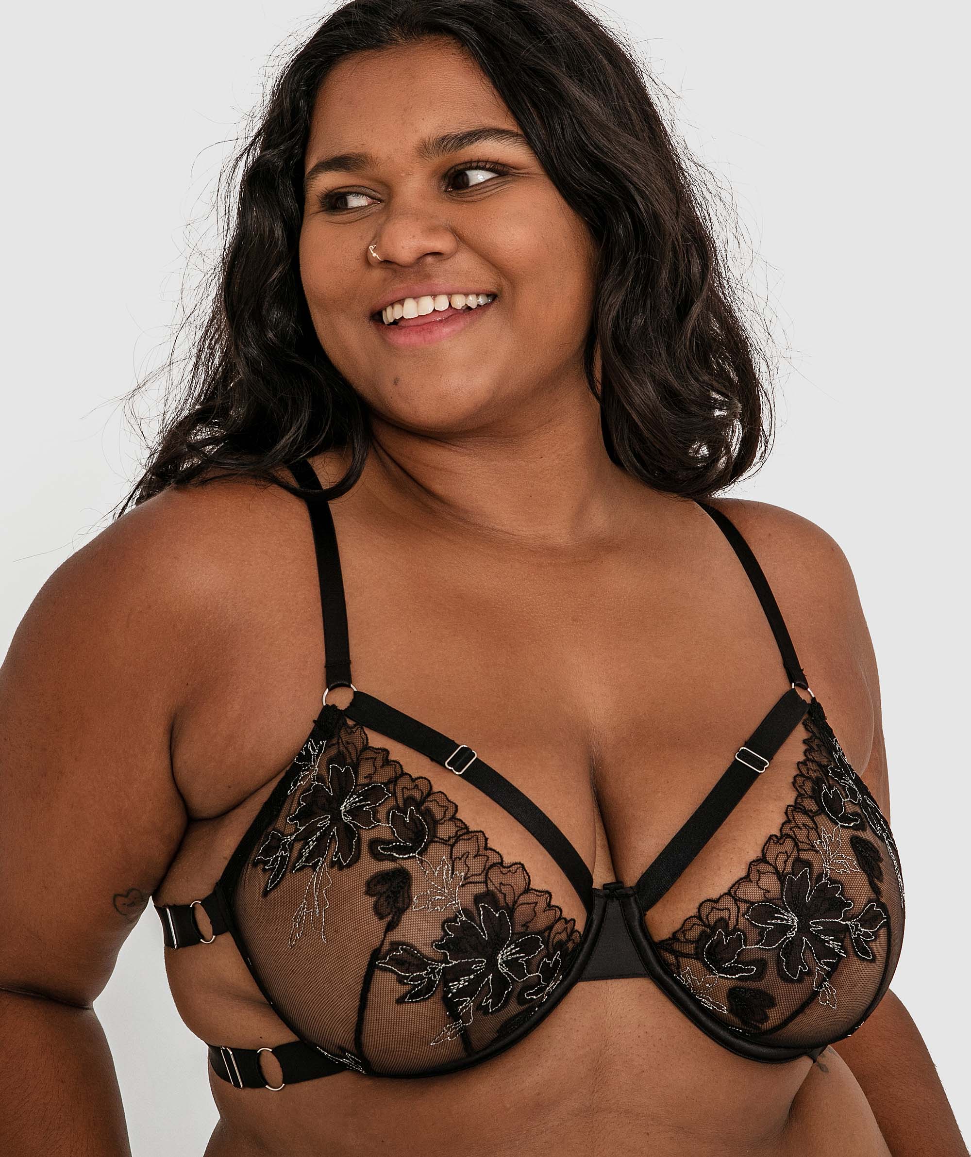 Night Games Empowered Underwire Bra - Black
