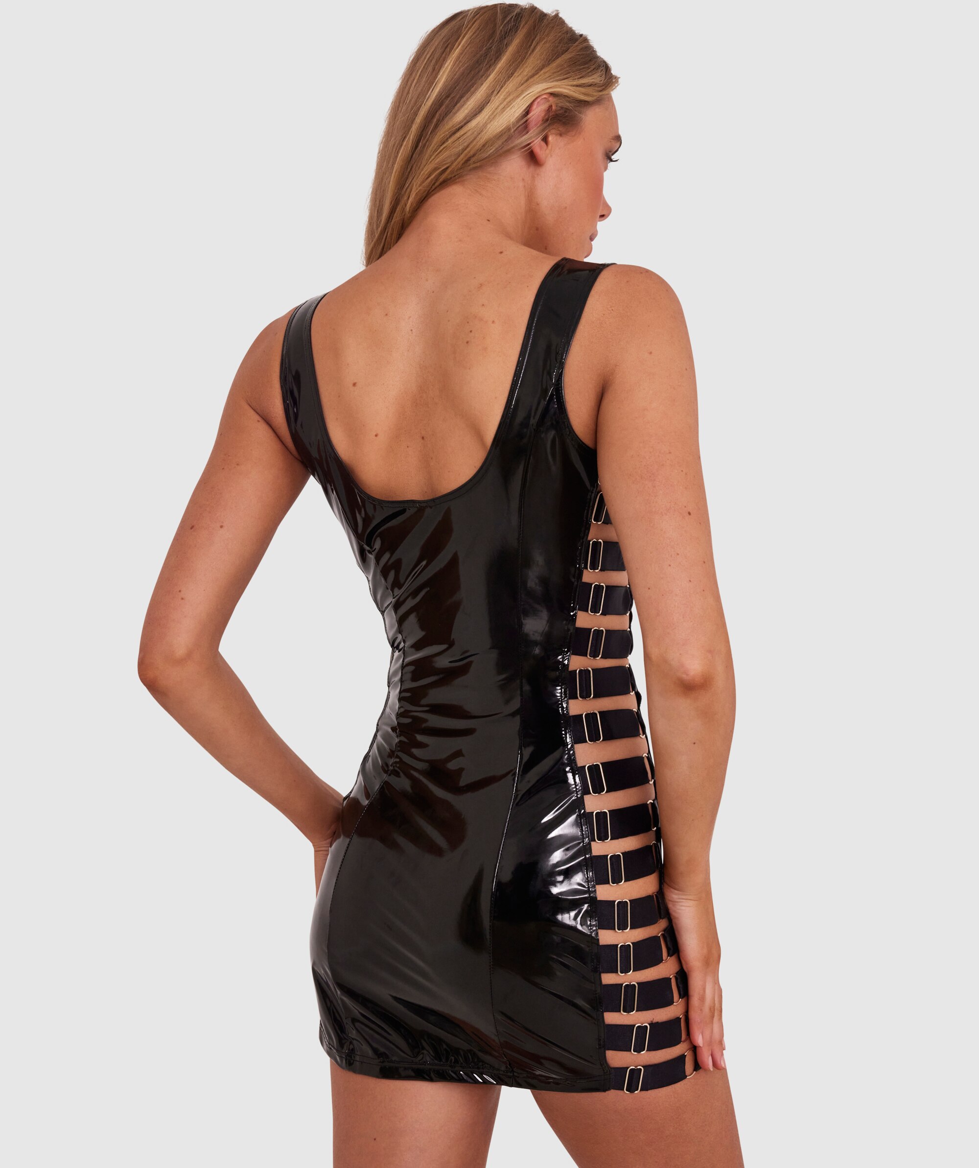 Night Games Liquid Shine Slip - Black
