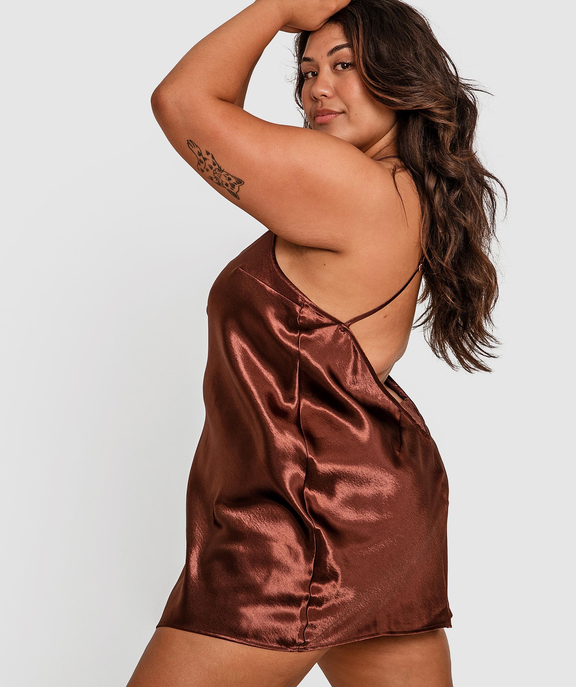 Night Games Glimmer Slip - Nude 6