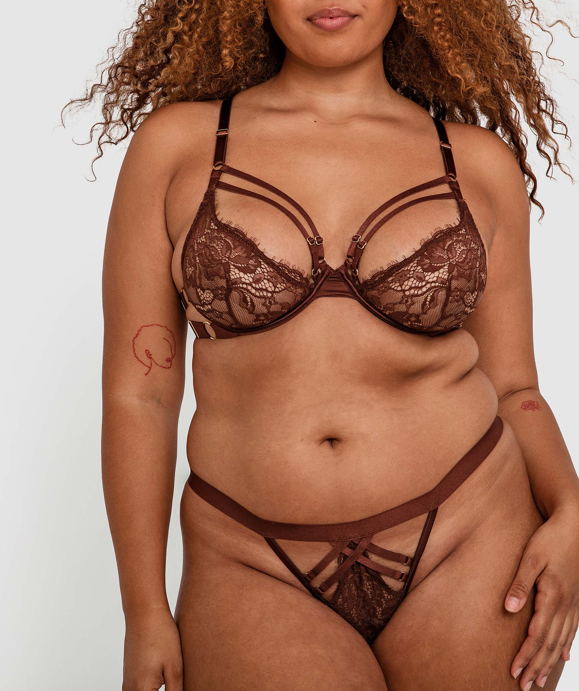 Night Games Good Vibes Soft Cup Underwire & Mini V Set - Nude 6