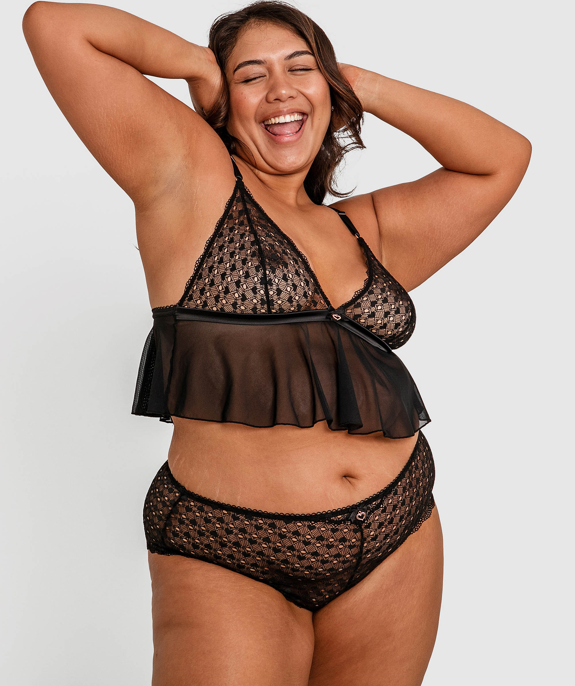 Night Games Sweetheart French Knicker - Black