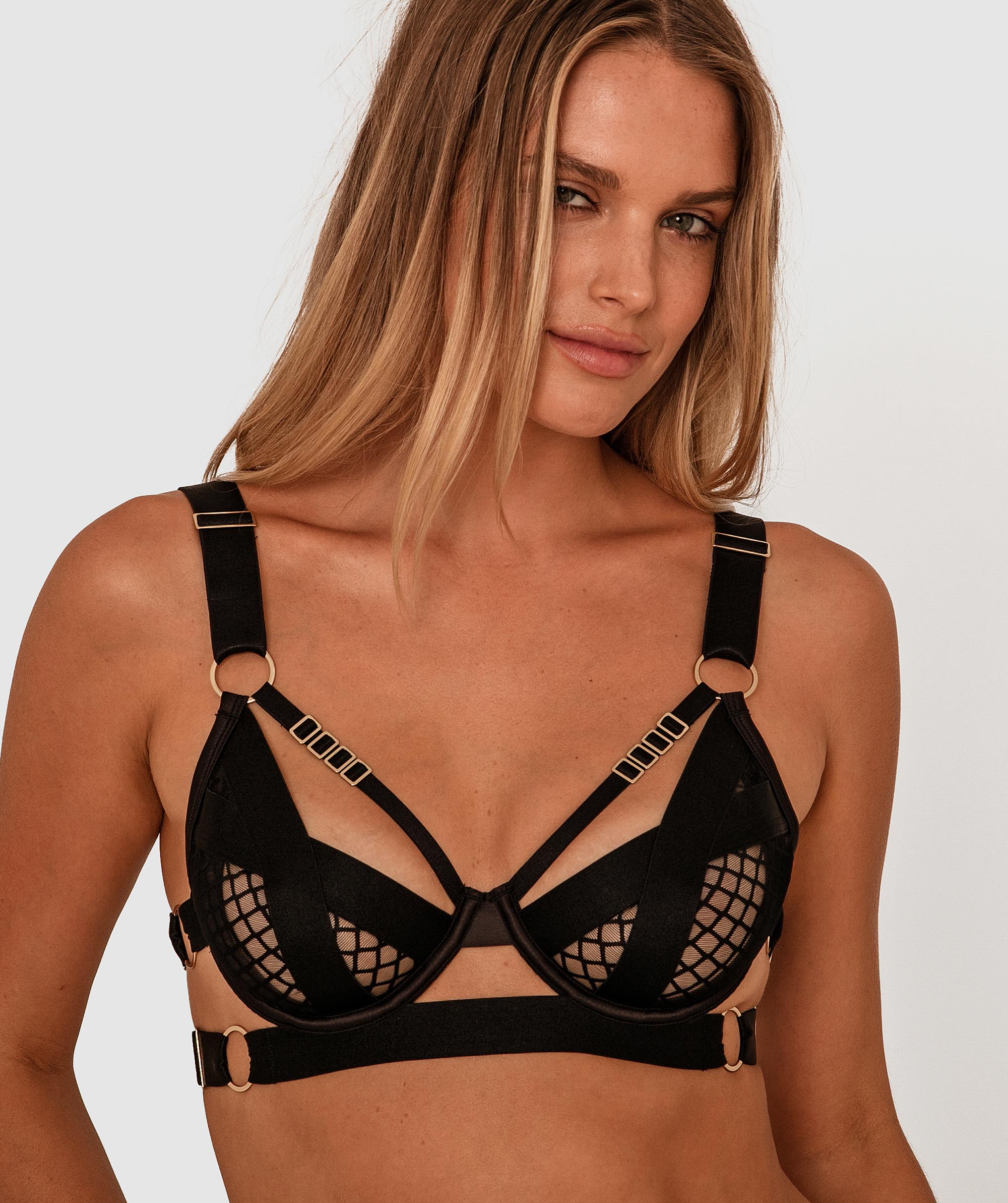 Night Games Utility Underwire Bra - Black