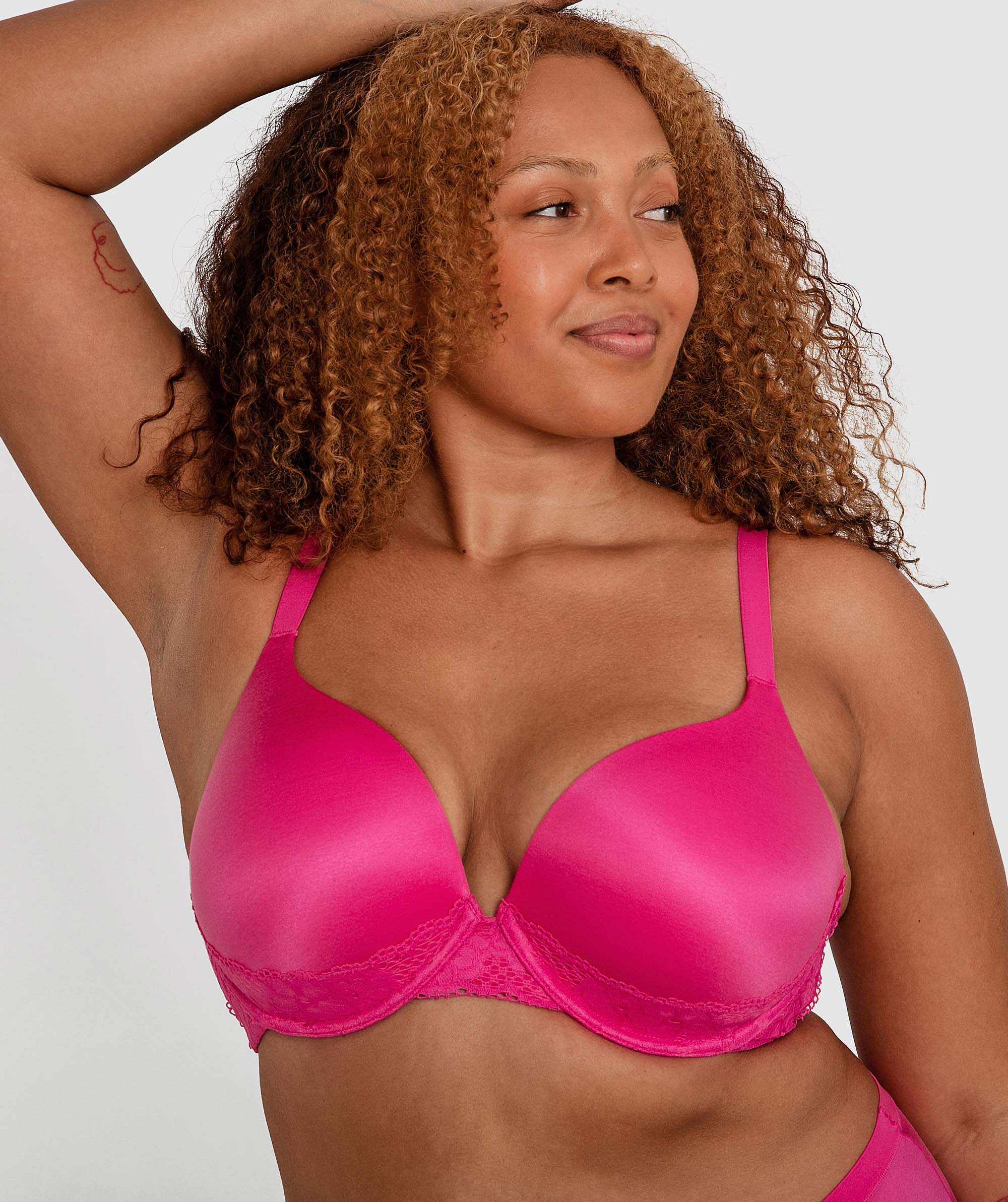 Planet Bliss Lace Full Cup Bra - Fuchsia Pink