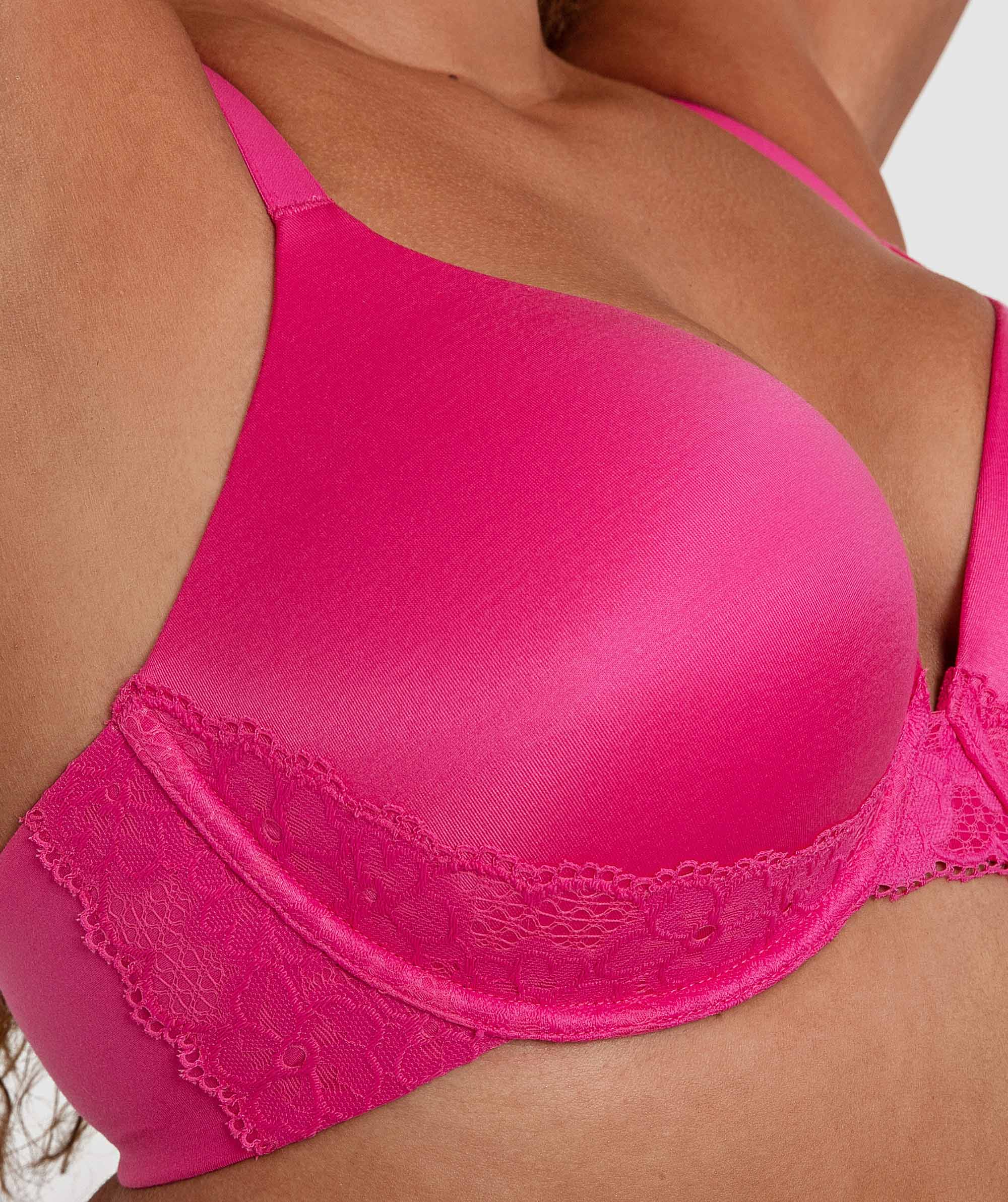Planet Bliss Lace Full Cup Bra - Fuchsia Pink