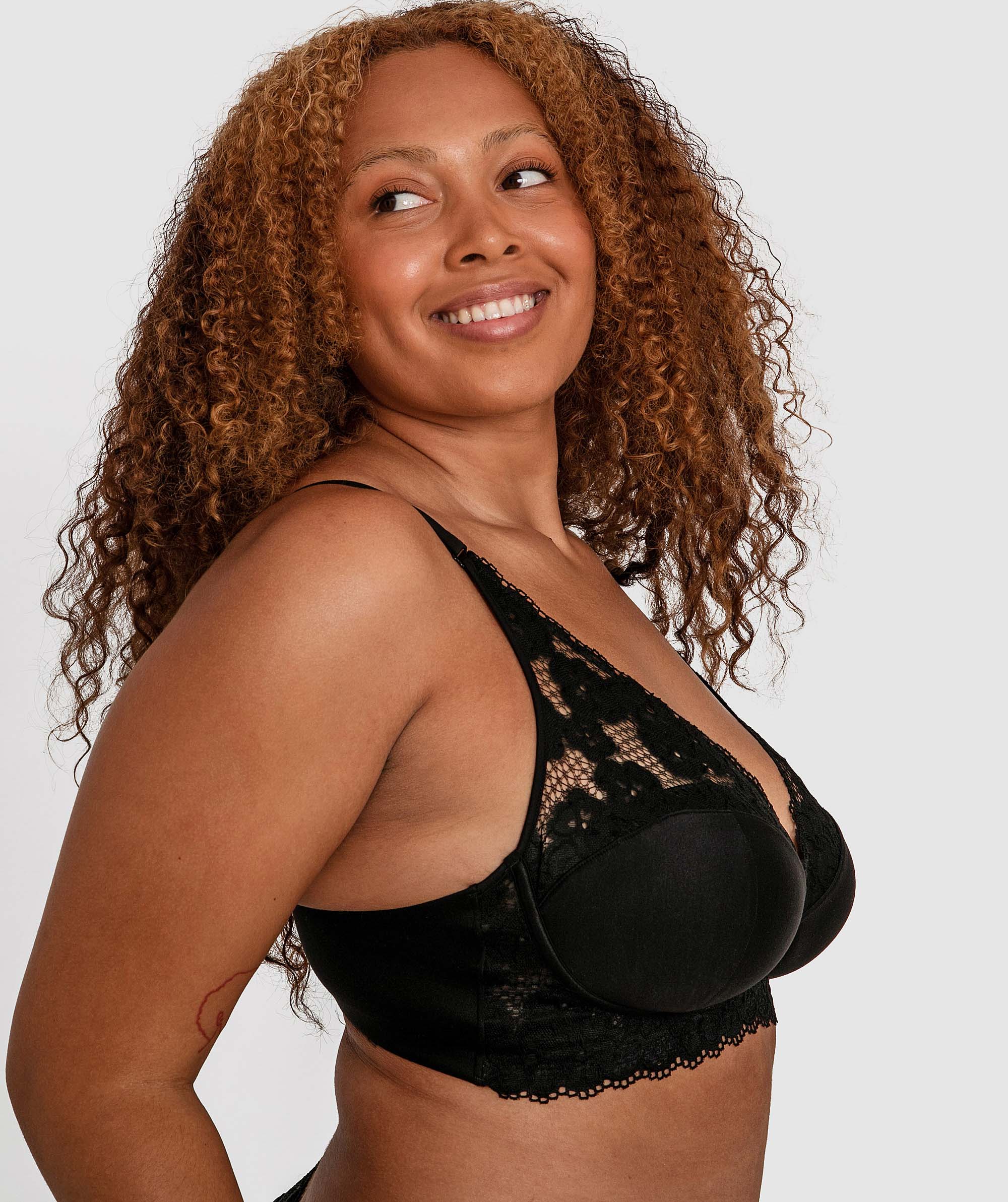 Planet Bliss Lace Wirefree Bra - Black
