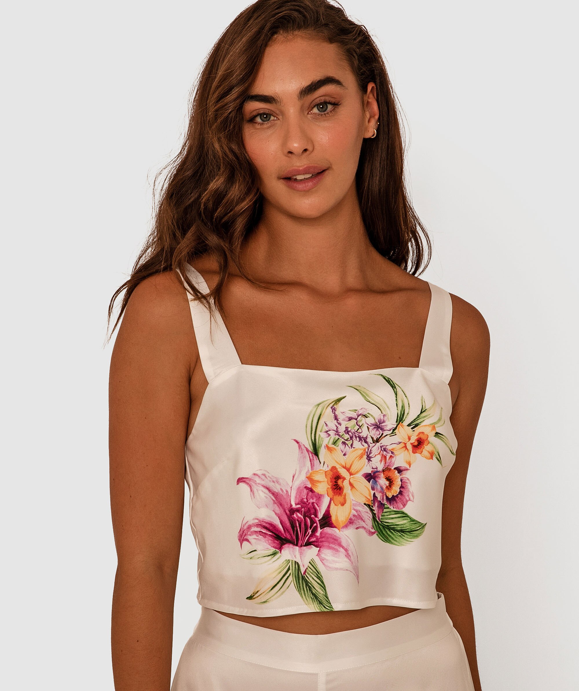 Robyn Crop Cami - Floral Print
