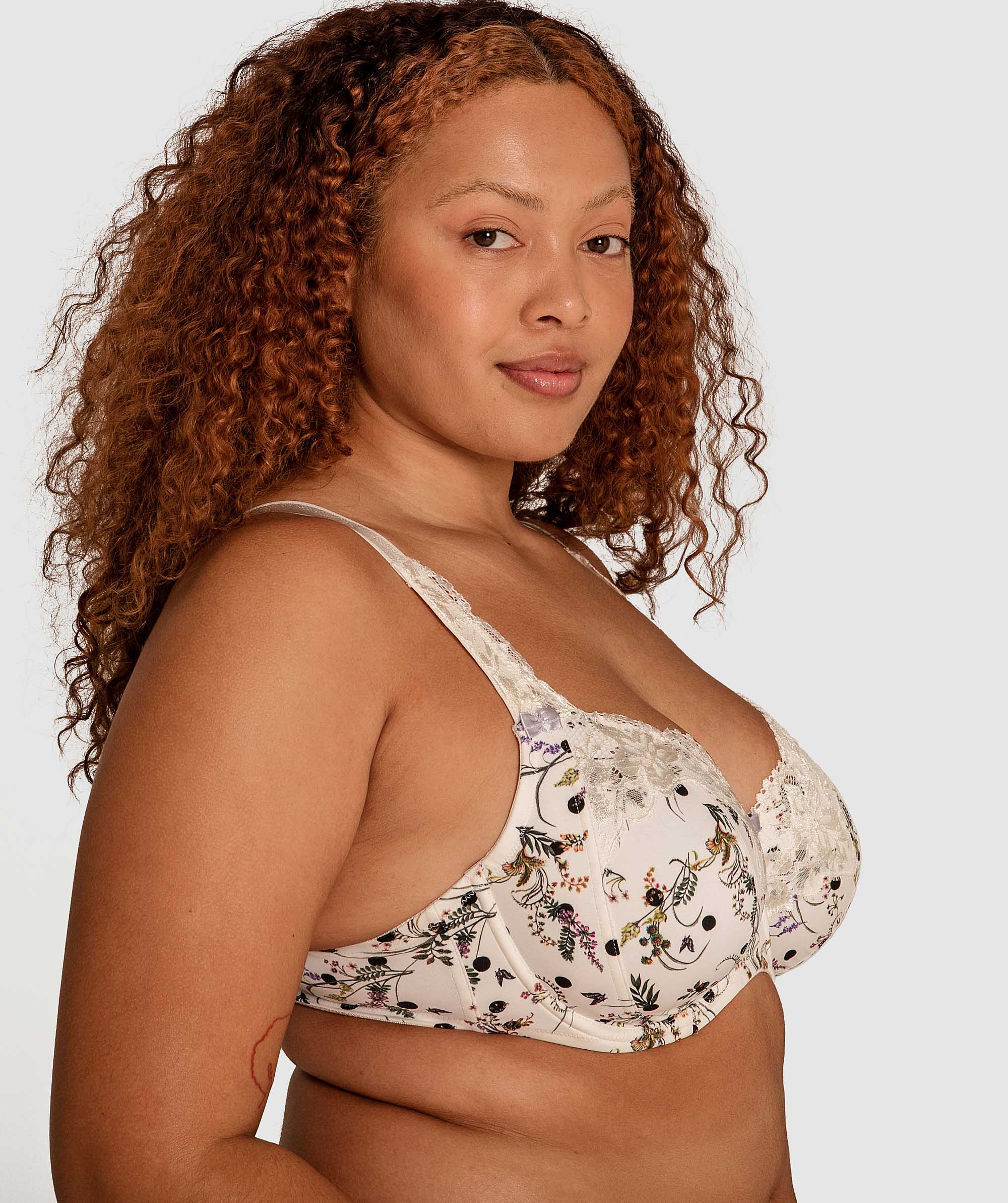 Sapphire Curvy Bra - Print Floral