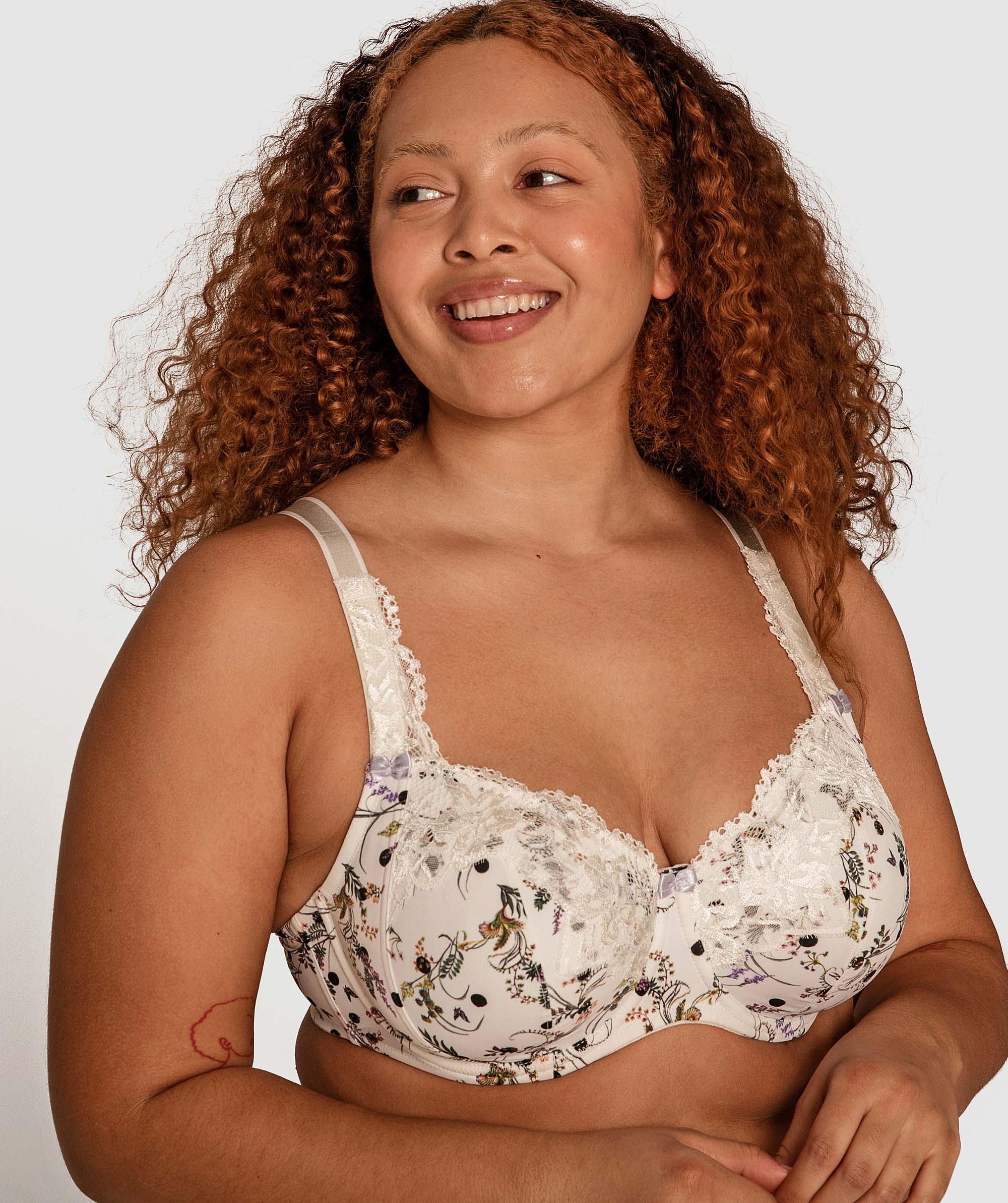 Sapphire Curvy Bra - Print Floral
