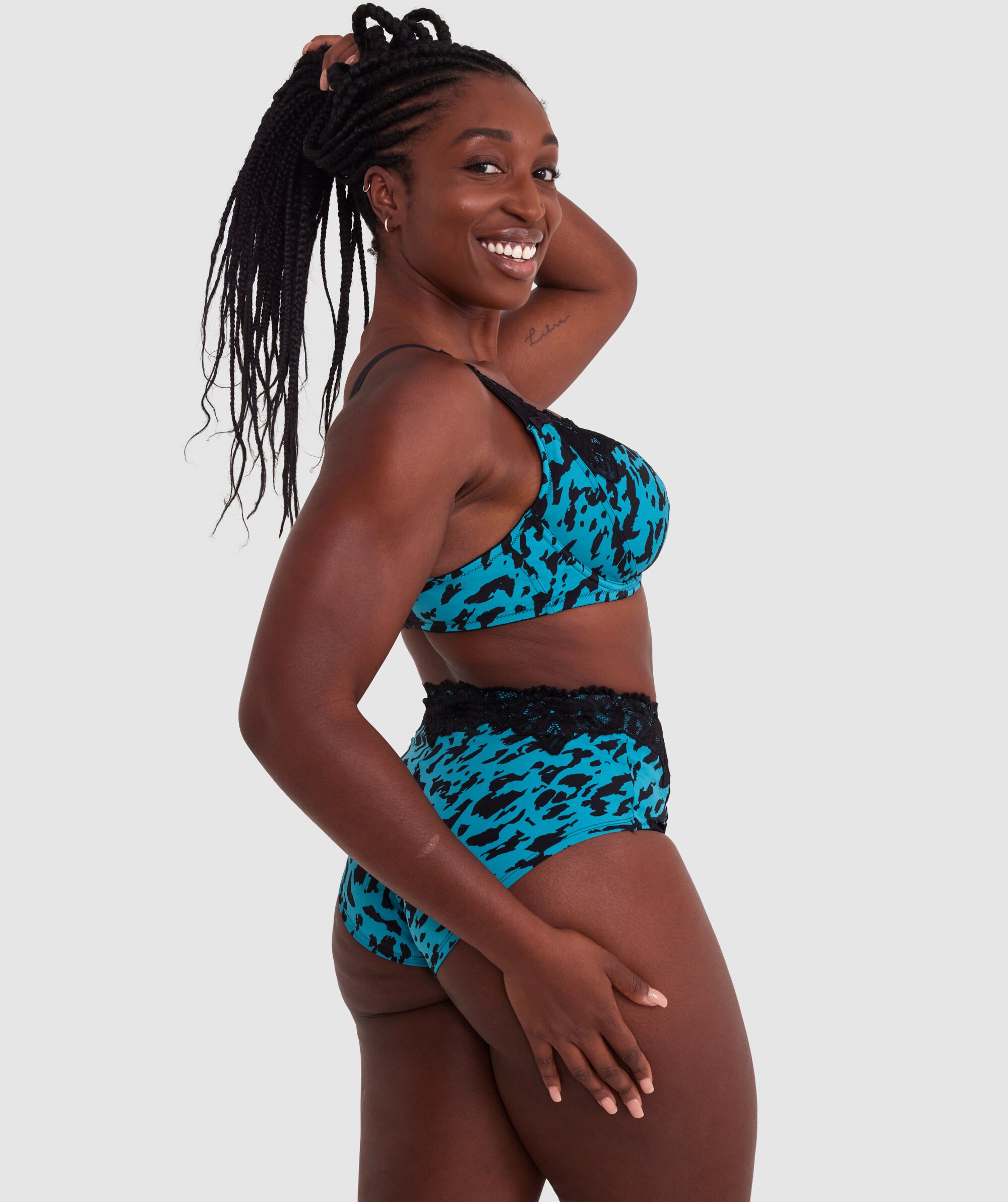 Sapphire Full Coverage Underwire Bra - Print Animal