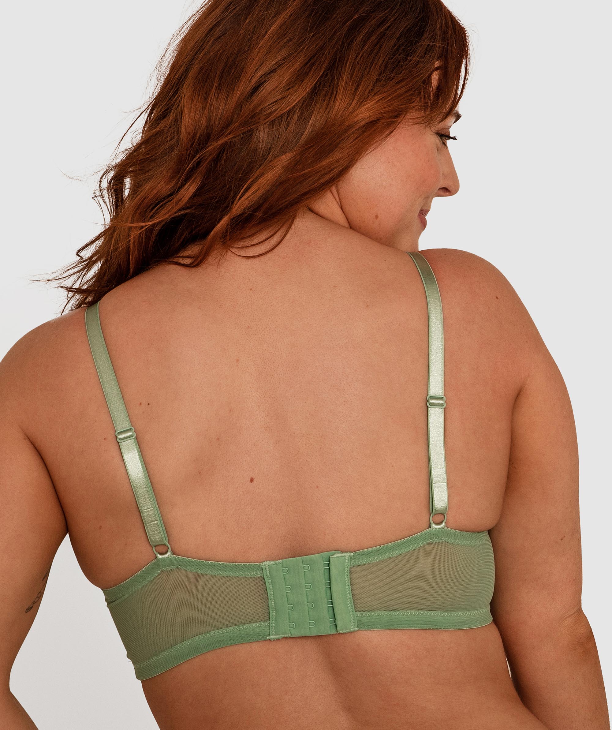 Shelly Longline Contour Bra - Pastel Green