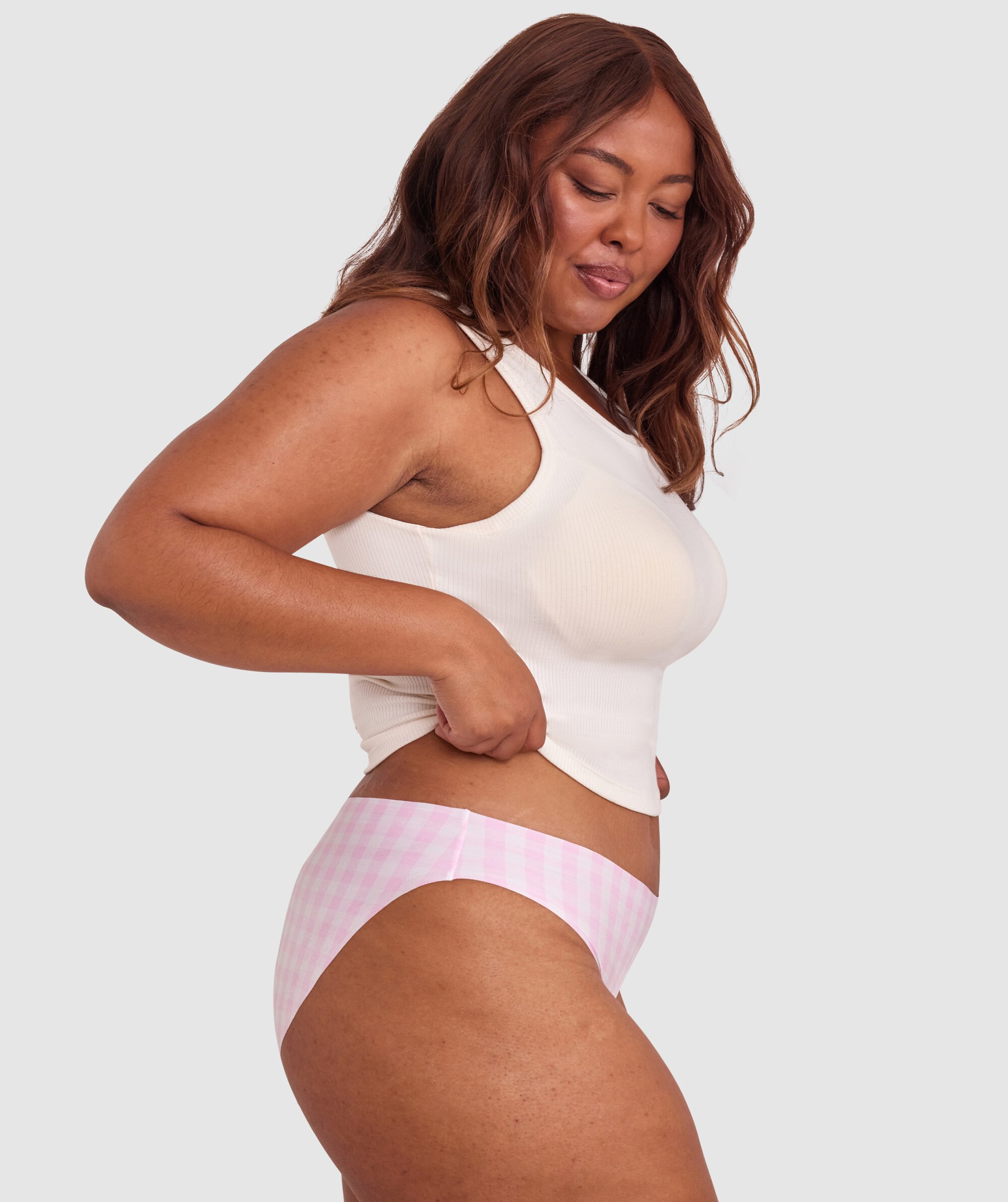 Smooth Comfort Bikini - Print Check