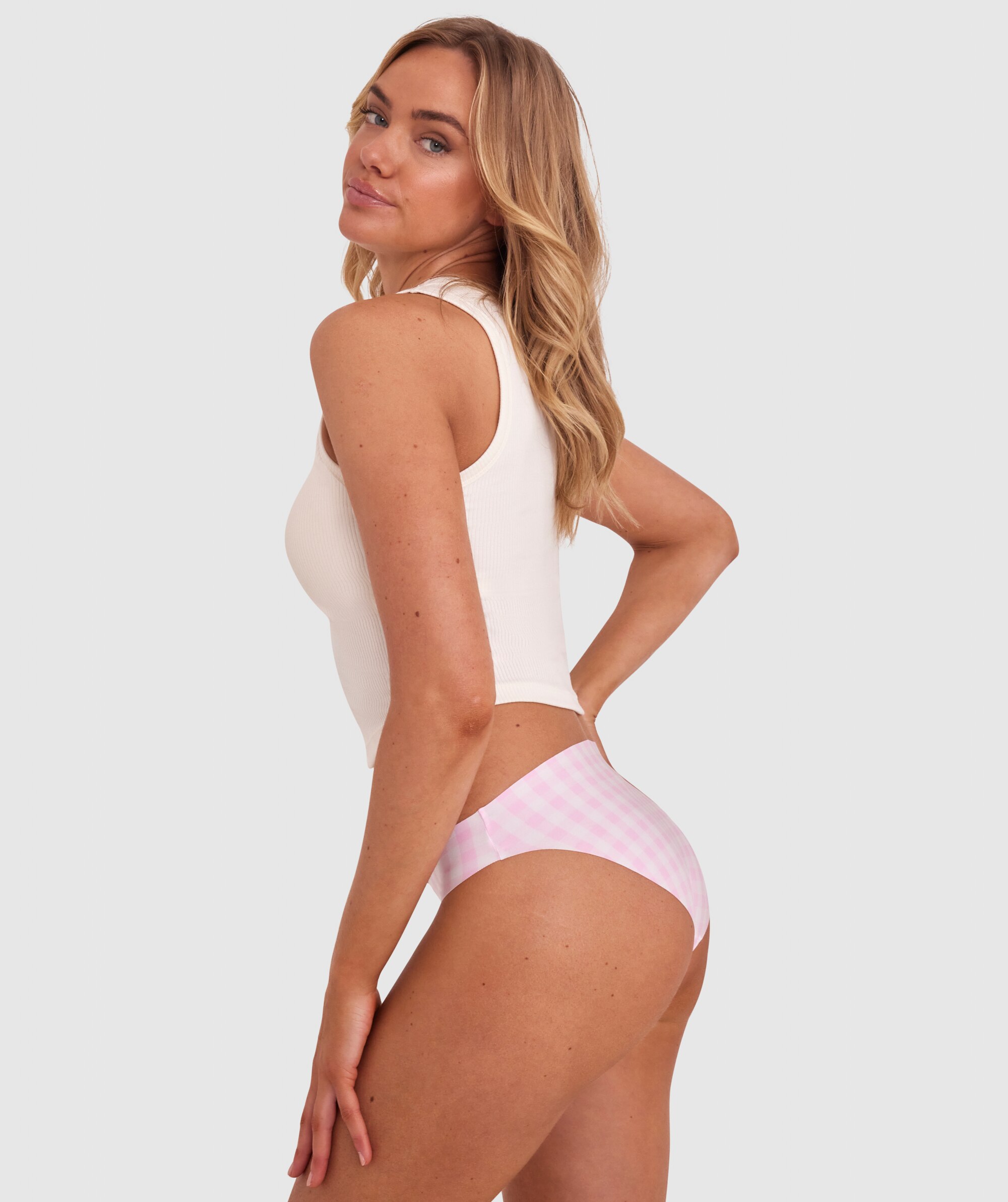 Smooth Comfort Bikini - Print Check