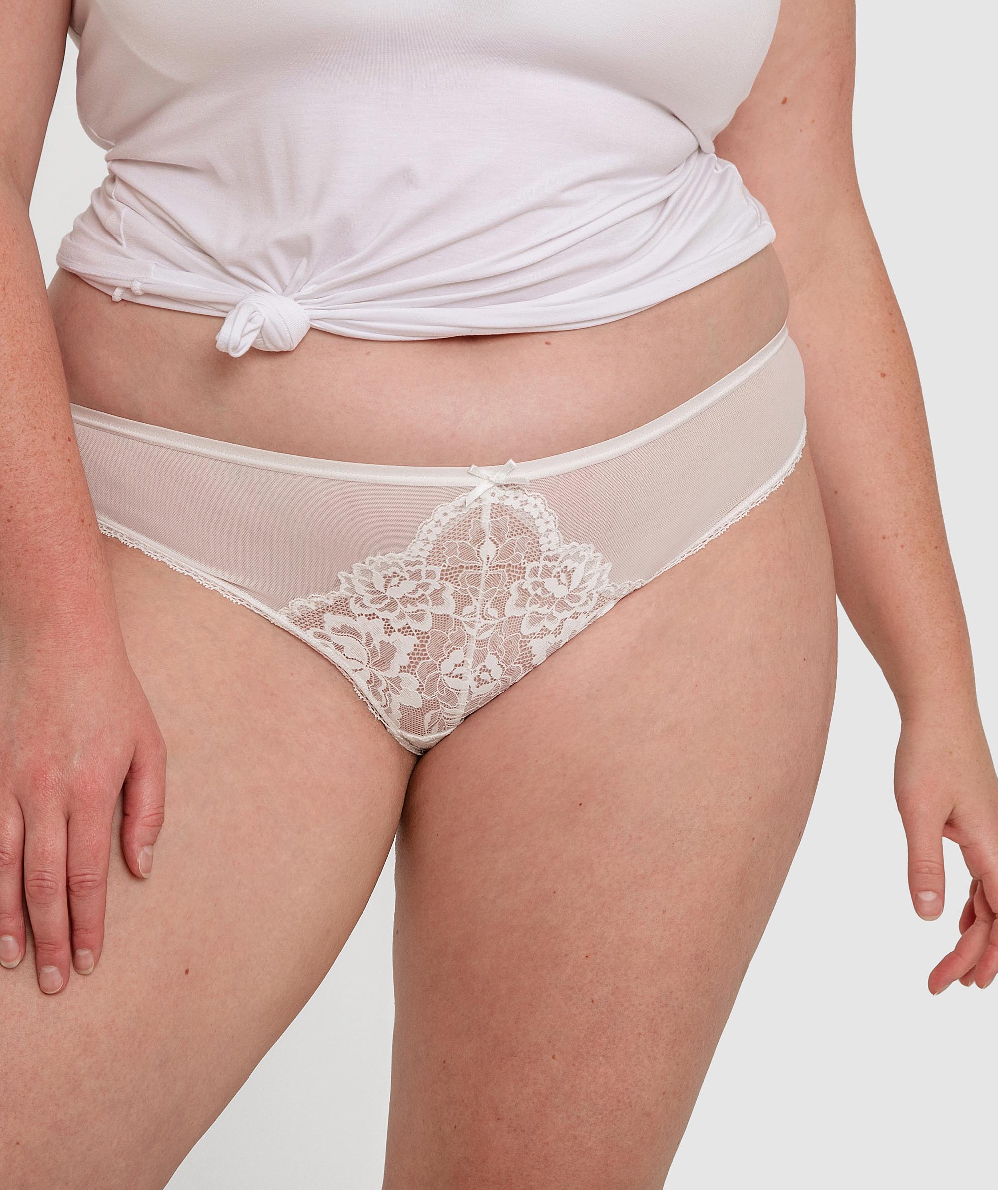 Bras N Things Suzie Brazilian Knicker Ivory 01395903