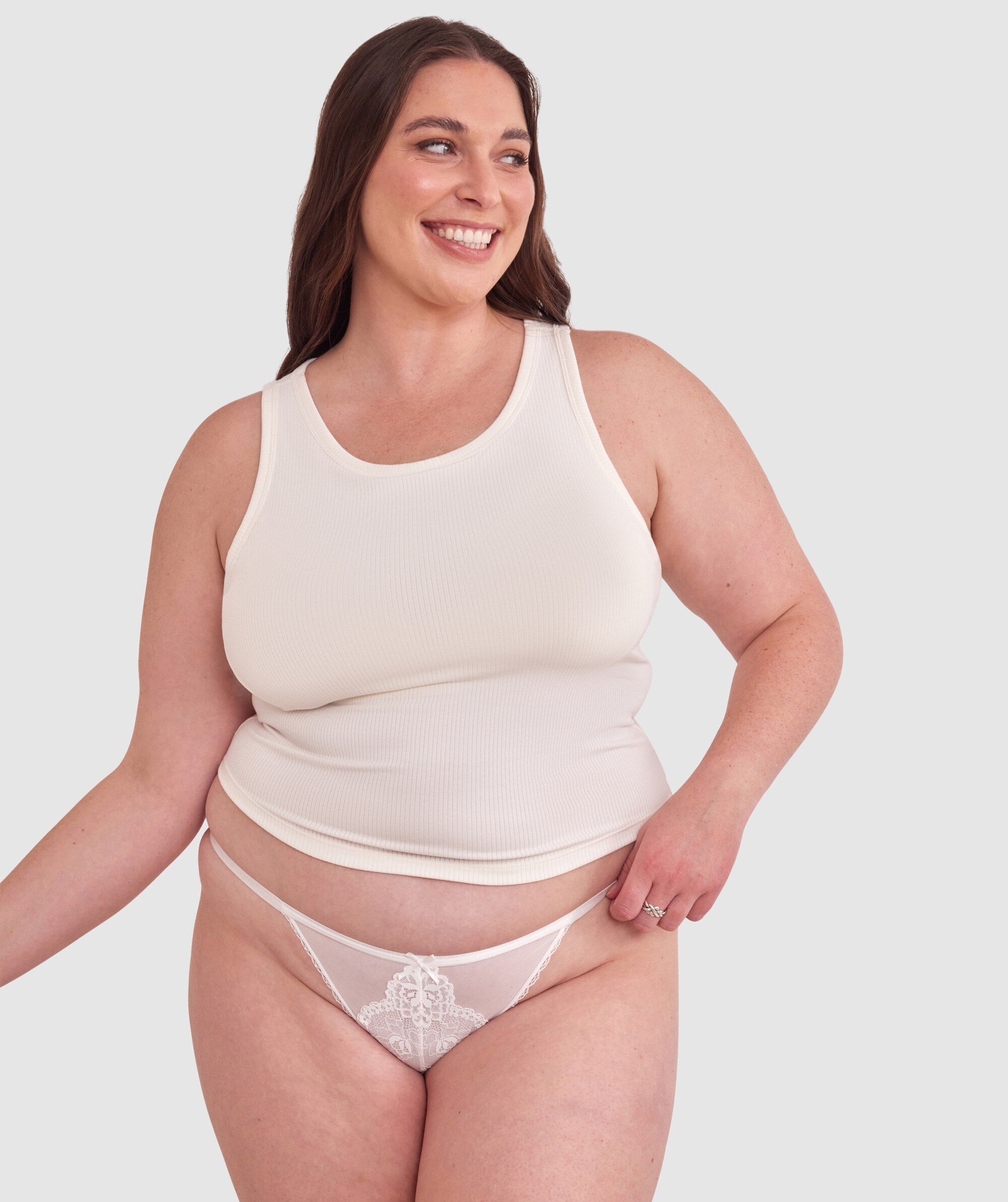 Suzie Tanga Knicker - Ivory