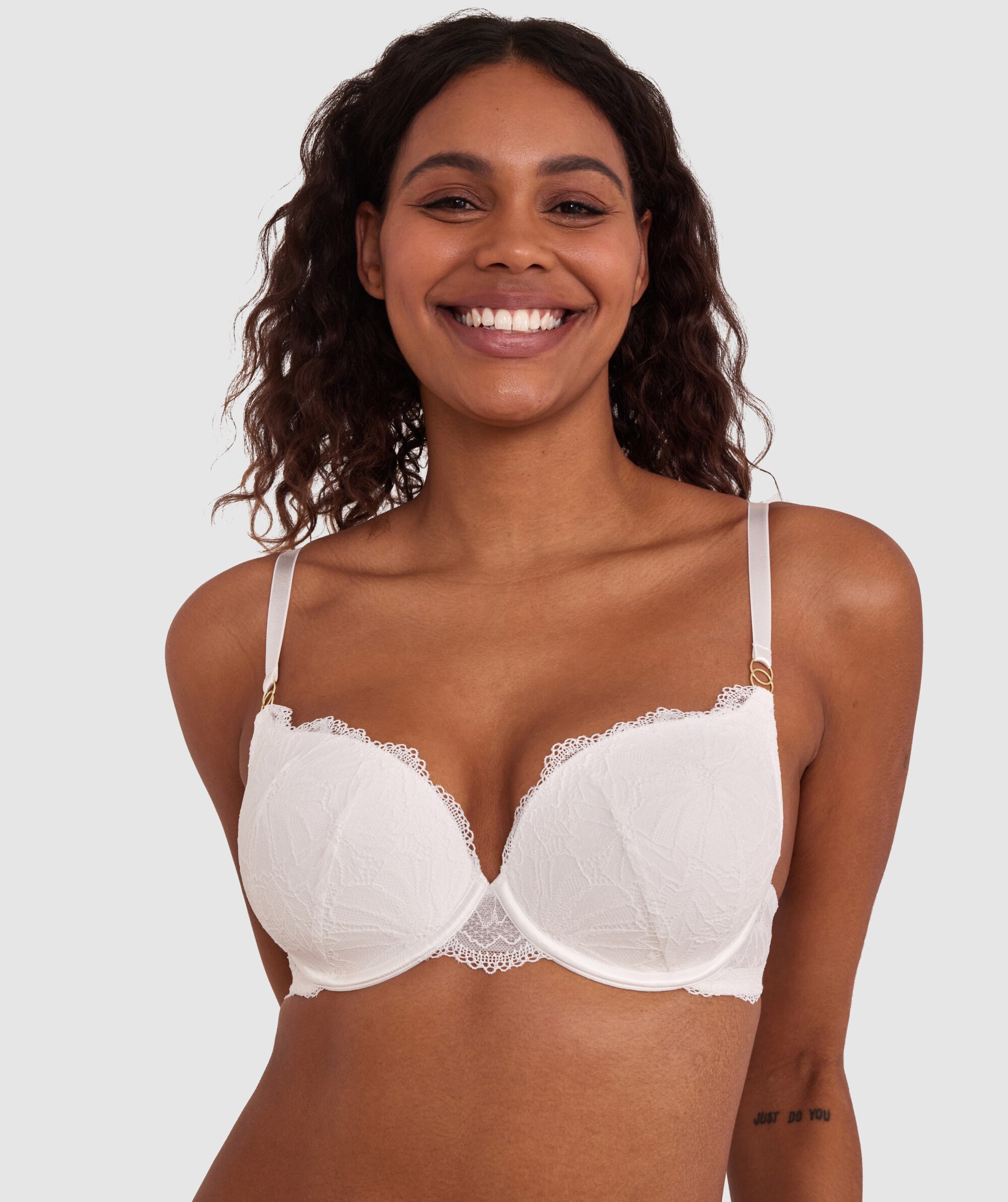 Tia Plunge Contour Bra - Ivory