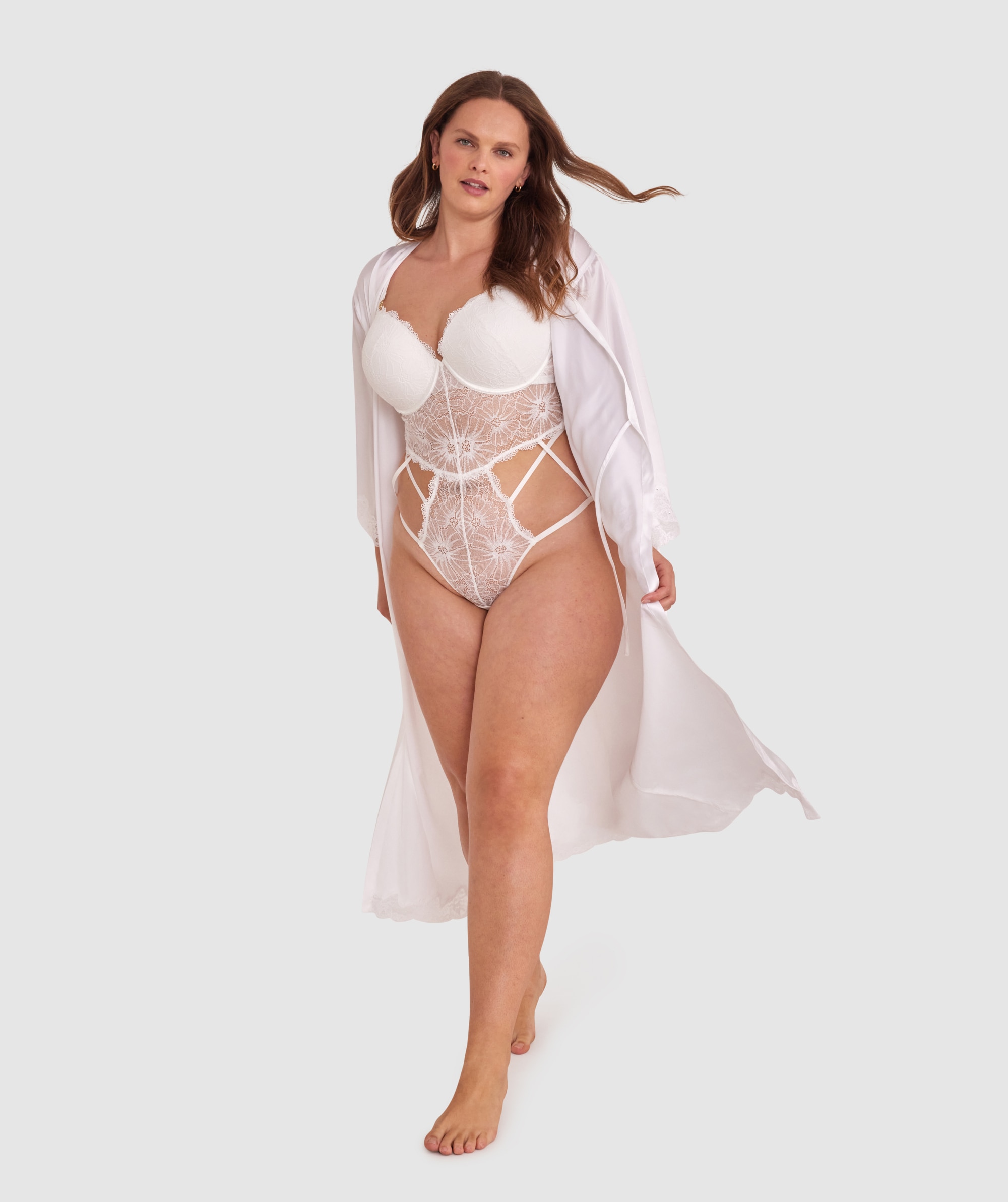 Tia Push Up Bodysuit - Ivory