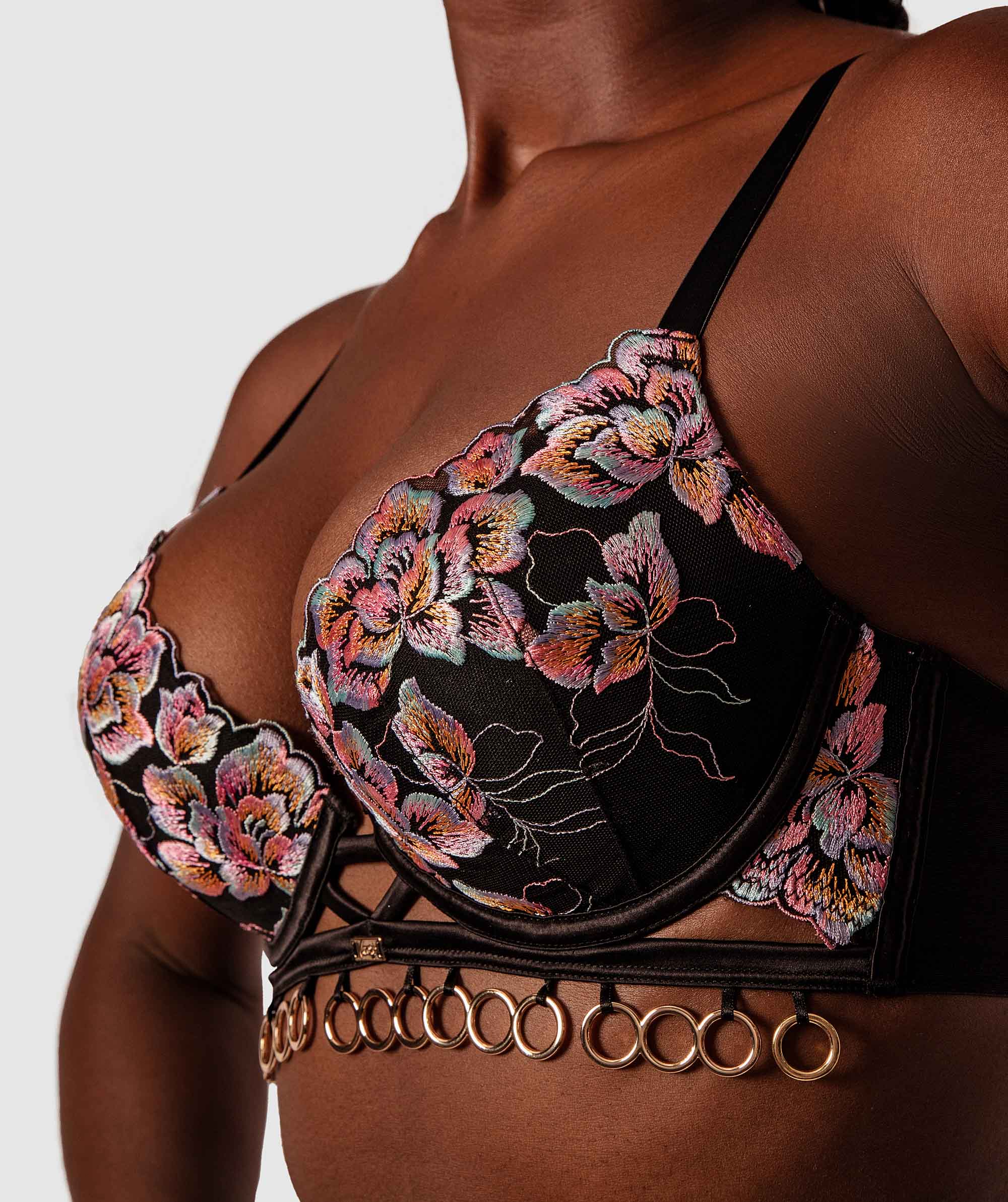 Vamp Treat Me Like Fire Push Up Bra - Multi Colour 
