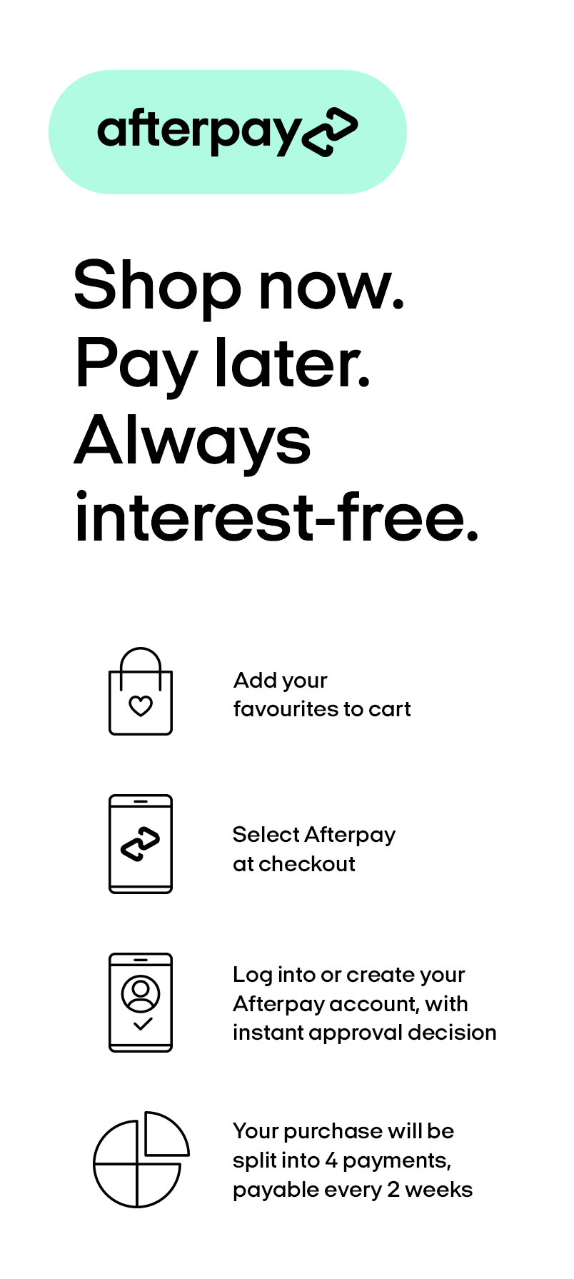 Bras And Honey - Now introducing Afterpay! Pay in 4 easy payments