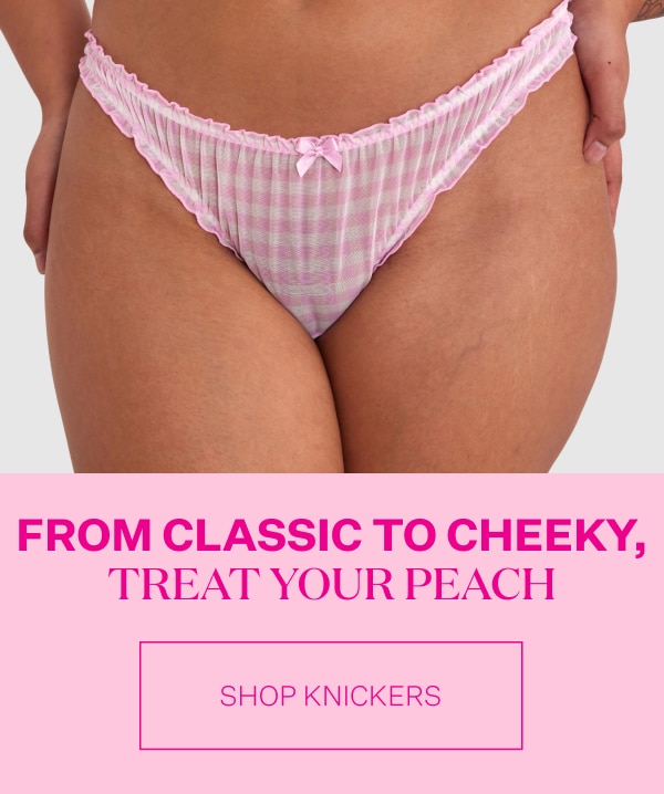 White knickers, women underwear, pants, peach color flowers, black