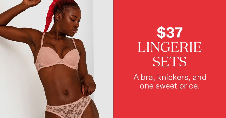 A bra, knickers, and one sweet price.