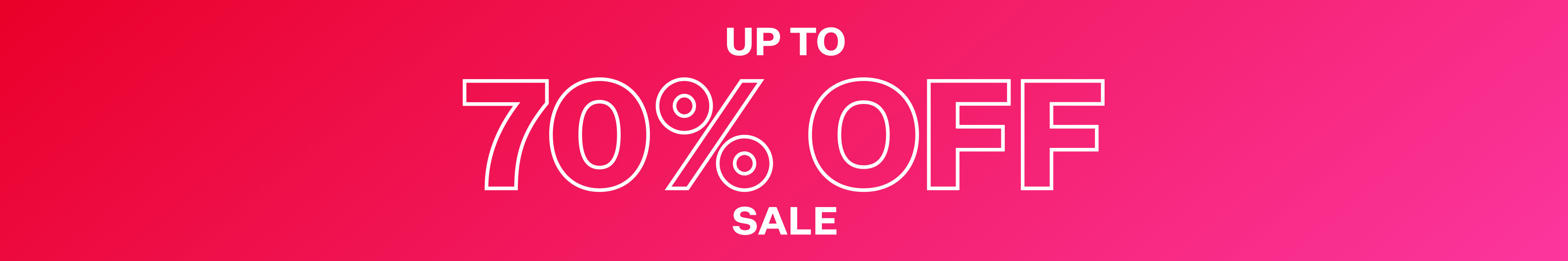 Up To 70% Off