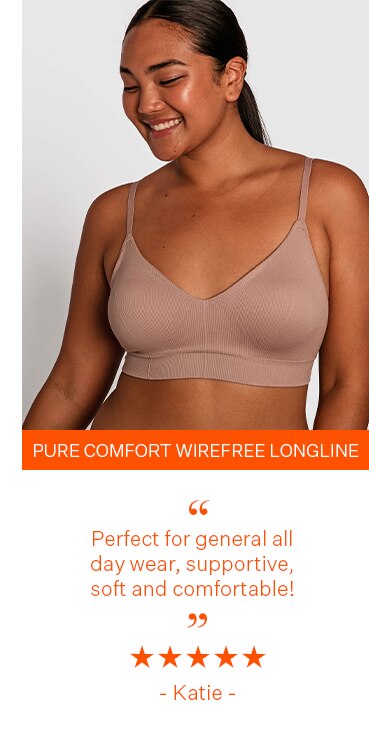 Pure Comfort Wire Free Longline Bra