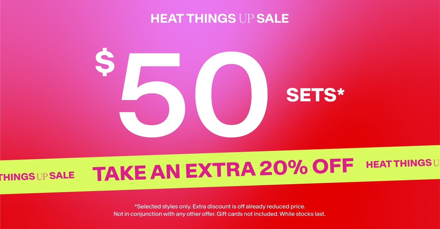$50 Lingerie Sets | Take a Further 20% Off