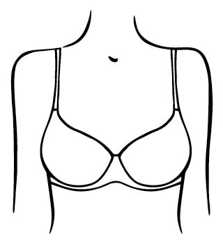 3/4 Coverage Bra